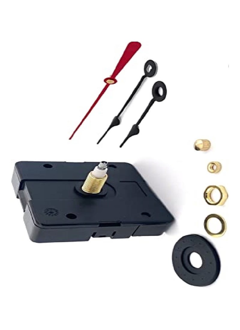 Wall Clock Machine with Black Hand Set, Wall Clock Spare Parts, 'Clock Length 9m'