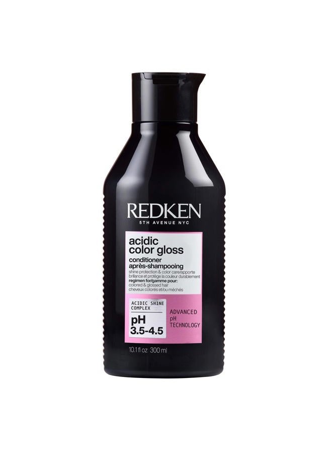 REDKEN بلسم ريدكن الحمضي لتلوين الشعر، حماية اللون، لمعان زجاجي، للشعر المعالج بالألوان، 300 مل - Image 1