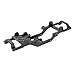 FACCNOY Full Metal Chassis Frame for FMS 124 Power Wagon FCX24 RC Crawler Car Model Upgrade Part Black - Image 2