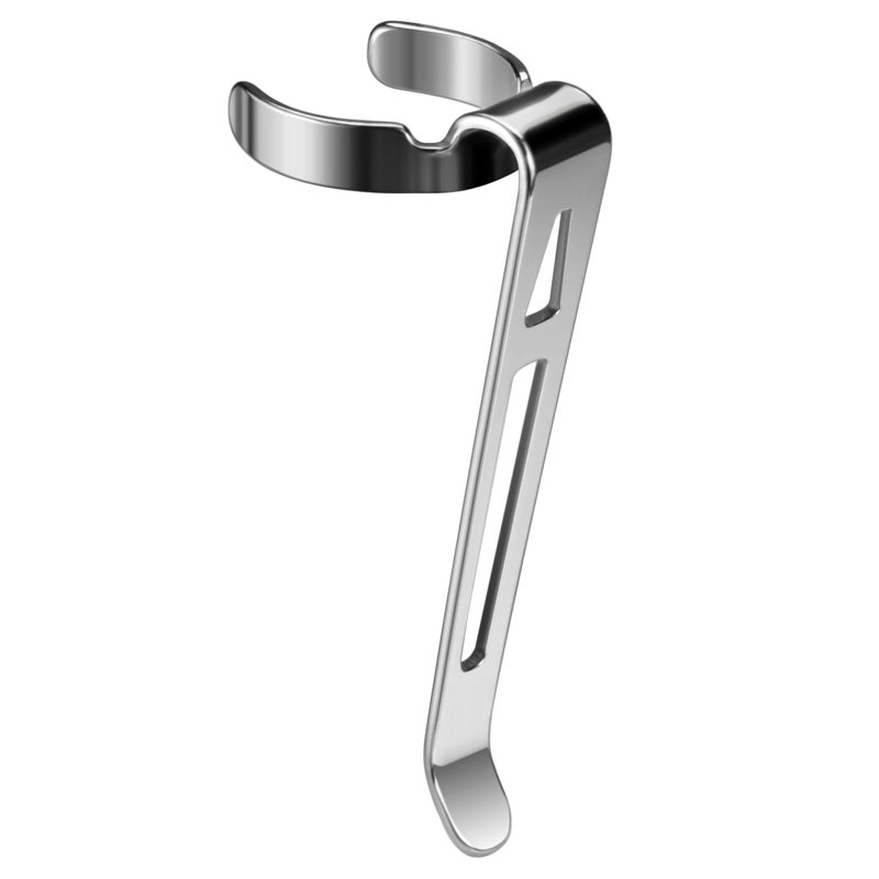 LIGHTFE B119 Flashlight Clip for 11-12 mm Diameter and 3-3.4 mm Slot Width - Stainless Steel Pen Clip for Hat, Pocket, or Bag Use - Image 1