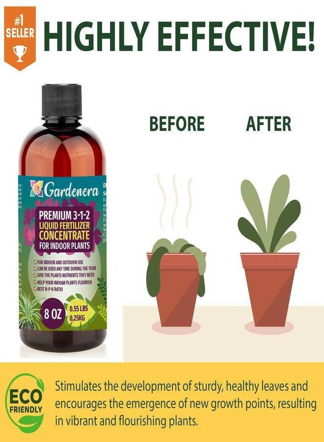 Gardenera Premium Liquid Palm Tree Plant Fertilizer - 3-1-2 Concentrate for Indoor Plants and Flowers by Gardenera | Organic Plant Food for Palm Trees - 8oz - Image 3