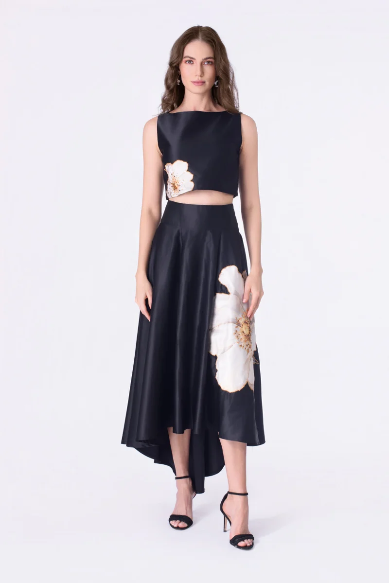 Moonflower hand beaded set