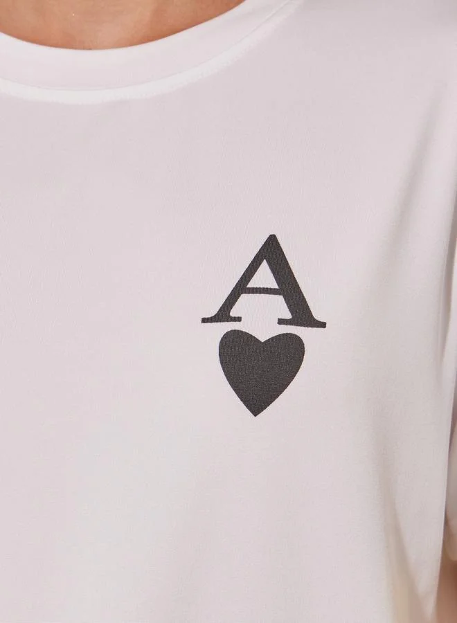 Take Two Graphic Logo Print Round Neck T-Shirt