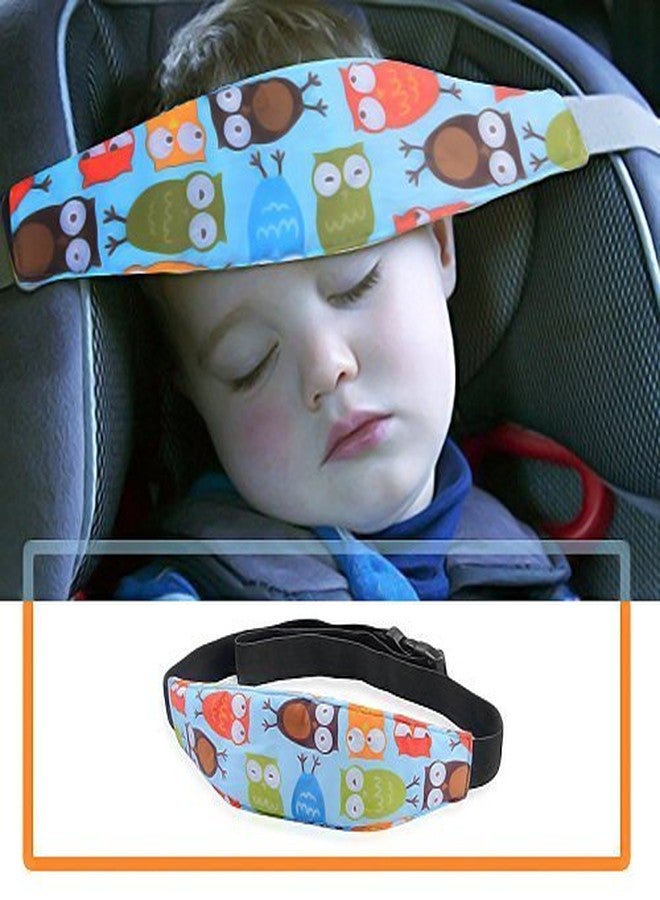Synlark® Head Band Strap Headrest for Sleeping Traveling - Adjustable, Comfortable, and Safe Head Support for Toddlers and Kids in Car Seats, Strollers, and High Chairs (Blue) - Image 1