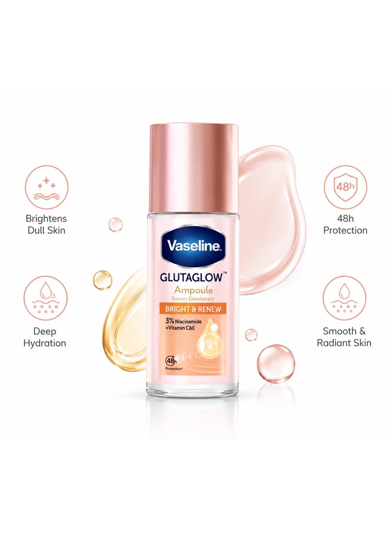 GlutaGlow Ampoule Serum Deodorant Bright & Renew - 45 ml