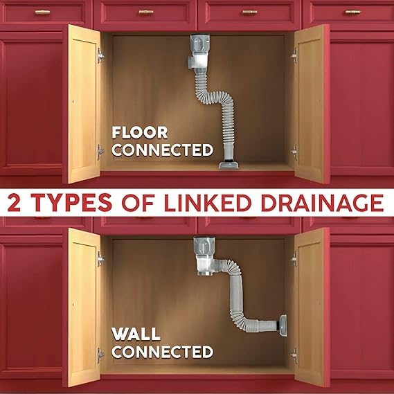 KNB SELLING KNB SELLING Bathroom Sink Drains with Flexible Expandable PTrap Suitable for Drain Pipe Pop Up Drain with Builtin AntiClogging Stopper for Bathroom Kitchen Garbage Disposal Grey - Image 4