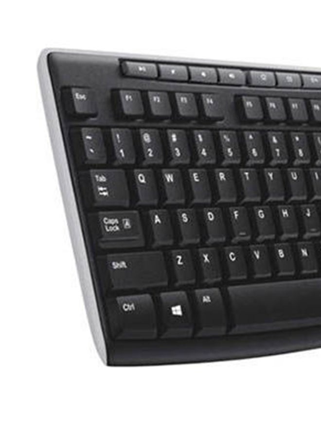 Logitech MK270 Wireless Combo Keyboard and Mouse, English Arabic Layout, Long Battery Life, 1000 DPI Resolution, Multimedia Keys, Compact Design Black - Image 5