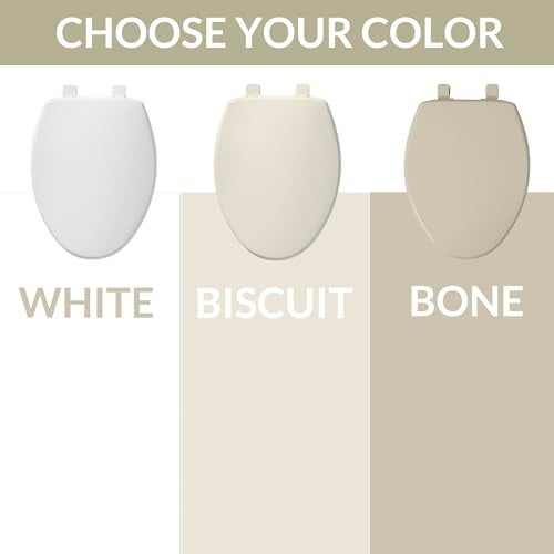 Bemis 7300SLEC Slow Close Toilet Seat, Easy Clean Hinges and Durable Plastic Seat, Made in USA, Elongated, White - Image 4