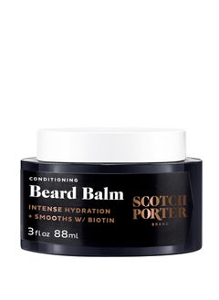 scotch porter Scotch Porter Conditioning Beard Balm – Smooth, Shape, Moisturize & Soften Coarse, Dry Beard Hair while Encouraging Growth for a Fuller/Healthier-Looking Beard – Original Scent, 3 oz. Jar  - Image 1