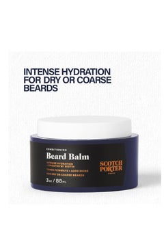 scotch porter Scotch Porter Conditioning Beard Balm – Smooth, Shape, Moisturize & Soften Coarse, Dry Beard Hair while Encouraging Growth for a Fuller/Healthier-Looking Beard – Original Scent, 3 oz. Jar  - Image 3