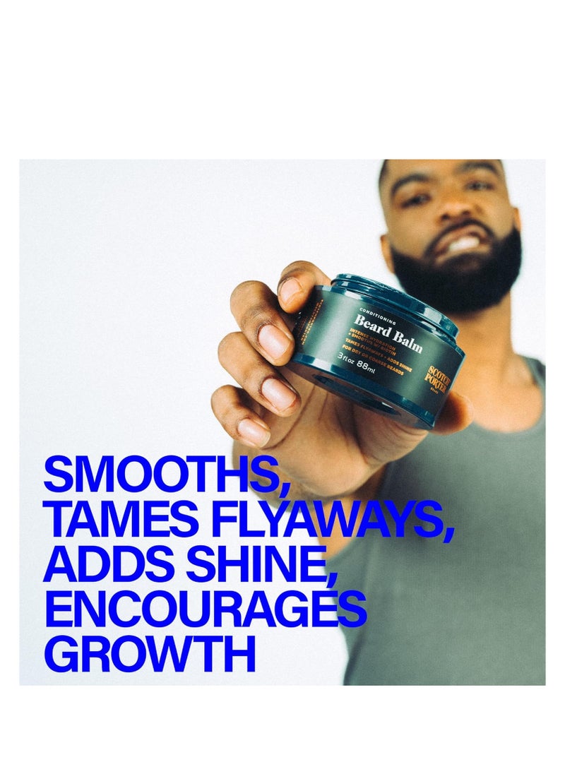 scotch porter Scotch Porter Conditioning Beard Balm – Smooth, Shape, Moisturize & Soften Coarse, Dry Beard Hair while Encouraging Growth for a Fuller/Healthier-Looking Beard – Original Scent, 3 oz. Jar  - Image 4