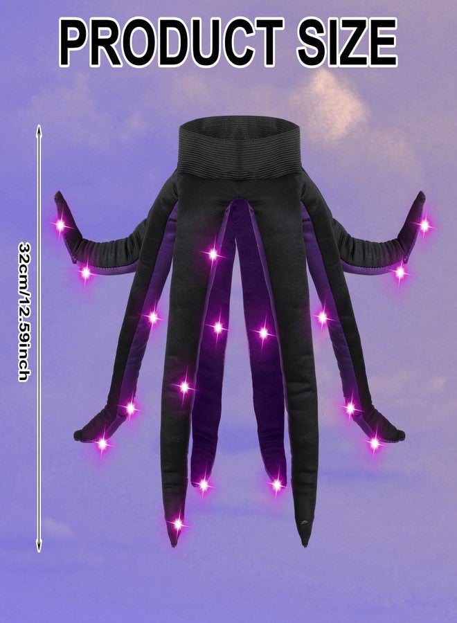 Funtery Halloween Octopus Costume Purple Tentacle Skirt with LED Funny Octopus Dress Sea Witch Mermaid Villain Cosplay - Image 3