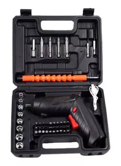 Plynox 47Pcs Electric Cordless Screwdriver Set,Automatic Rechargeable Power Screwdriver with USB Charging Cable for Home Repair Tool  - Image 1