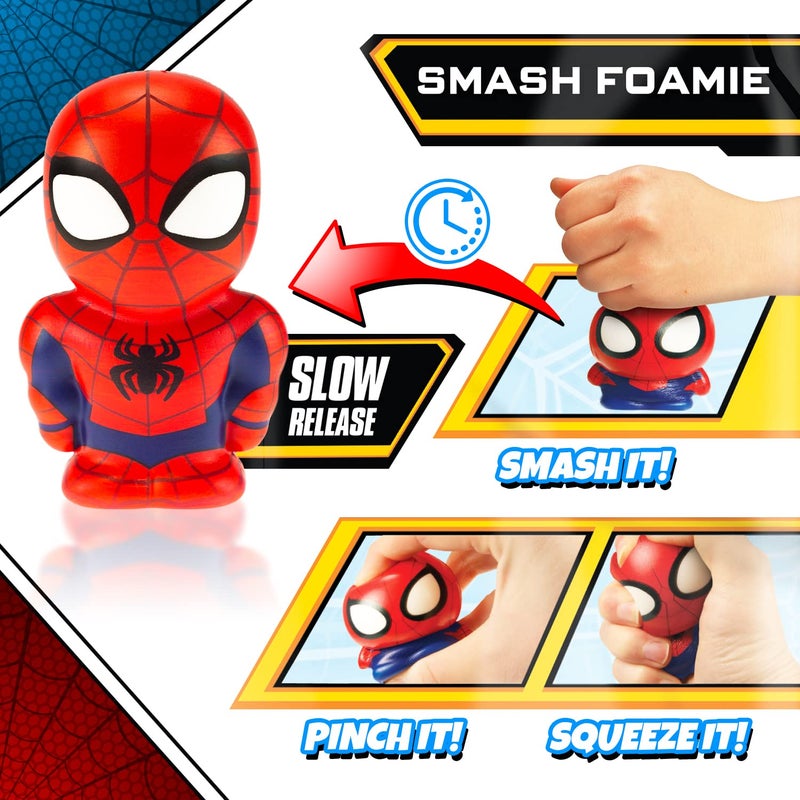 Ja-Ru JA-RU Marvel Avengers Large Foam Ball 5.5"" (1 Iron Man) Squishy Toy Figure Action Super Hero Spiderman  Hulk  Captain America  Iron Man & Black Panther. Fidget Stress Ball for Kids C-6821-1s - Image 4