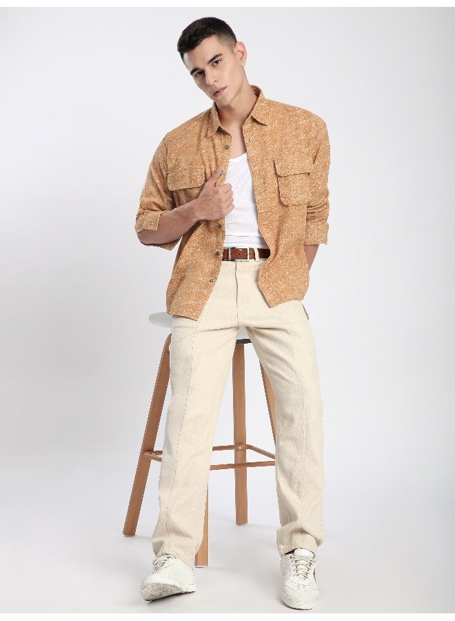 بيونغ أوفر شيرت بتأثير الصبغة البرتقالية - Image 2