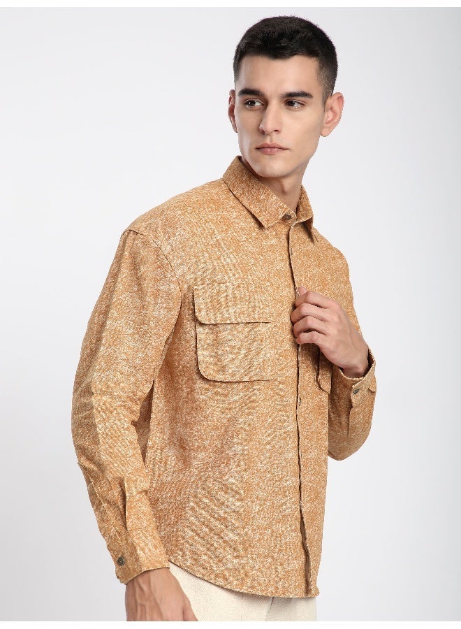 بيونغ أوفر شيرت بتأثير الصبغة البرتقالية - Image 4