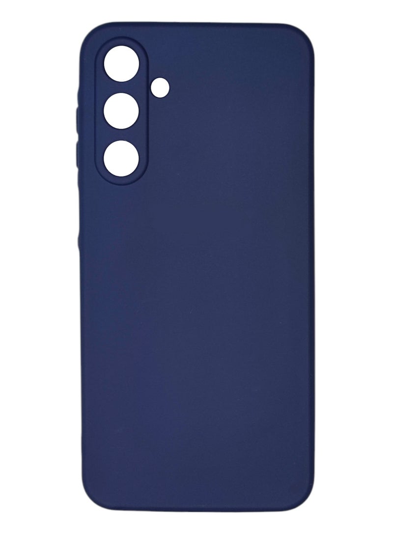 Samsung Galaxy A17 Silicone Case Cover With Camera Protection - Dark Blue