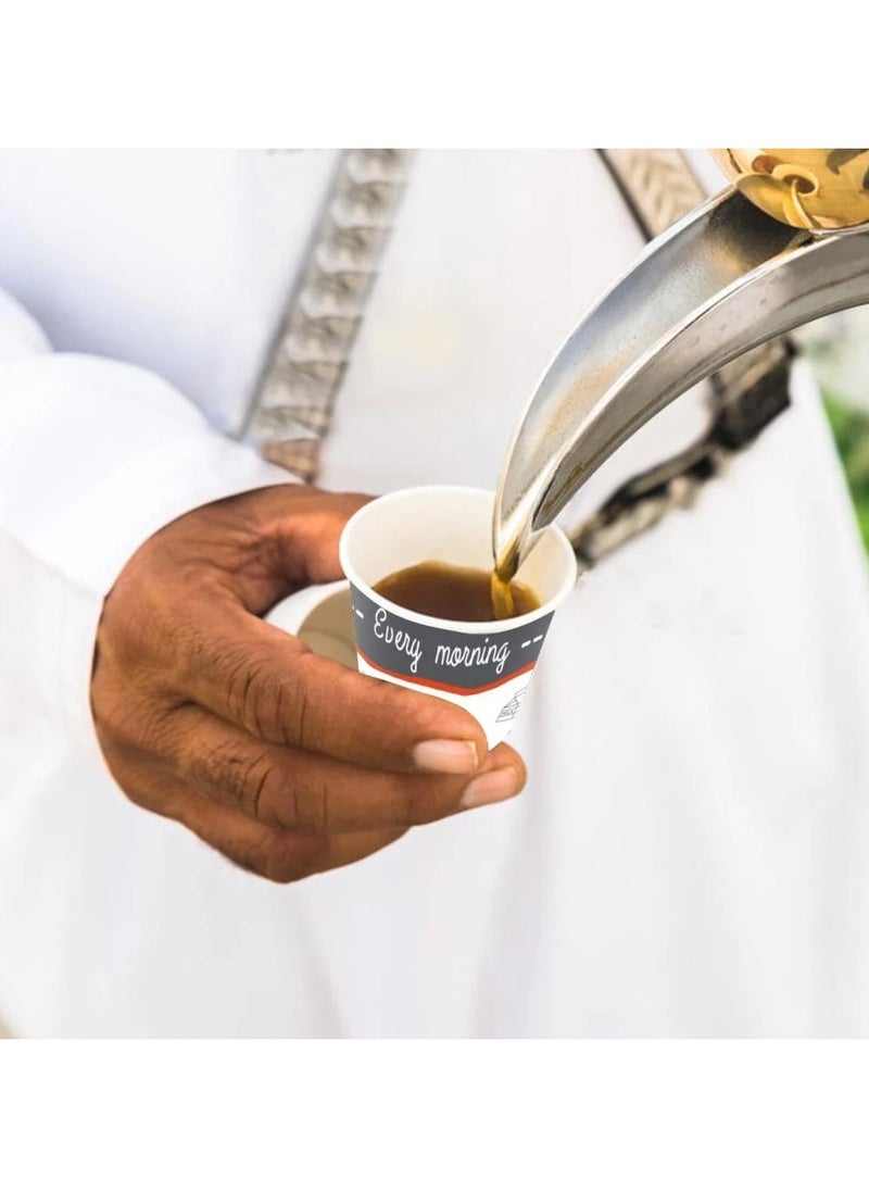ماركة غير محددة - أكواب ورقية للقهوة العربية والاسبريسو - ربطتين 100كوب - Image 1
