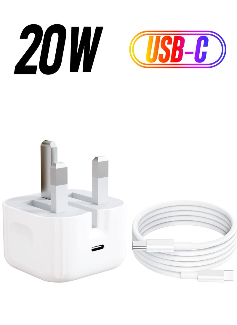 ELTRAZONE - Apple 20W Usb-C Power Adapter Iphone 13 SERIES - Ipad Pro White - Image 1