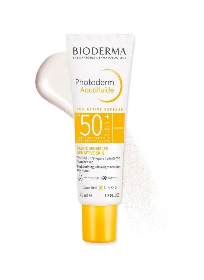 BIODERMA Photoderm Max Aquafluide SPF 50+ Dry Touch Mat Finish Sunscreen Light Tint 40ml