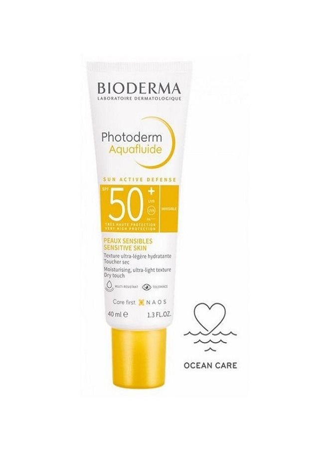 BIODERMA Photoderm Max Aquafluide SPF 50+ Dry Touch Mat Finish Sunscreen Light Tint 40ml