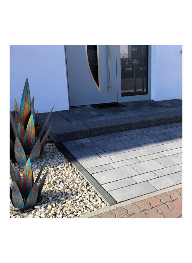 نيبمينينت Metal Agave Plant Decoration Kit Blue/Gold - Image 2