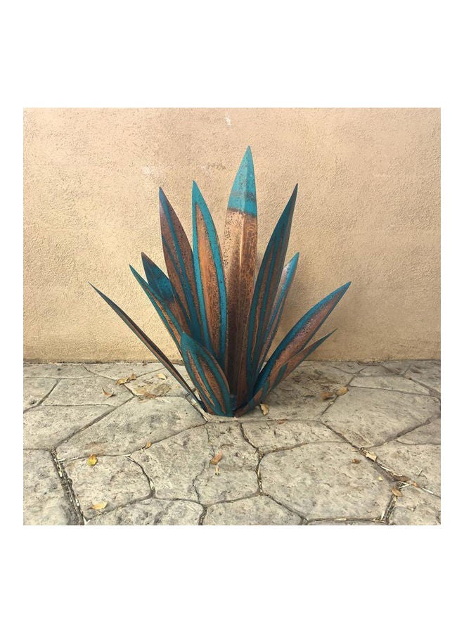 نيبمينينت Metal Agave Plant Decoration Kit Blue/Gold - Image 3