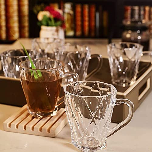 Goodhomes Transparent Glass Small Tea Cups Set of 6 Pieces 180ml - Image 2