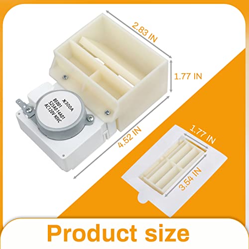 Saree 242303001 Refrigerator Damper Assembly Air Damper Control Assembly Compatible with Frigidaire Compatible with Crosley White replaces 3016452 AP5788340 PS8746718 EAP8746718 Fits DFH, FFE, FFH, FFS, LFS - Image 4