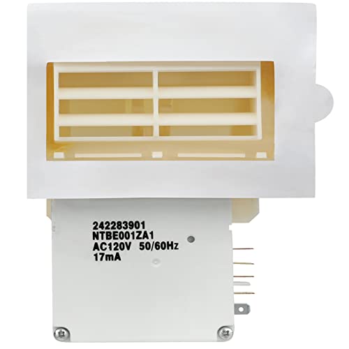 Saree 242303001 Refrigerator Damper Assembly Air Damper Control Assembly Compatible with Frigidaire Compatible with Crosley White replaces 3016452 AP5788340 PS8746718 EAP8746718 Fits DFH, FFE, FFH, FFS, LFS - Image 1