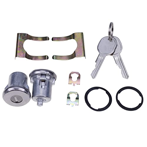 JZGRDN 2 Pair Door Lock Cylinder Set DL15800 DL15802 5070006 Compatible with Chevy Chevrolet GMC Truck SUV Oldsmobile DL7 D570A 2DLK1 2DLK12 DLK2 DLK3 - Image 1