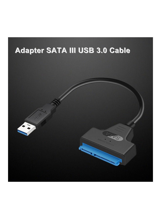 NIBEMINENT USB 2.0 To SATA Adapter Converter Cable 22Pin Drive Multicolour - Image 3