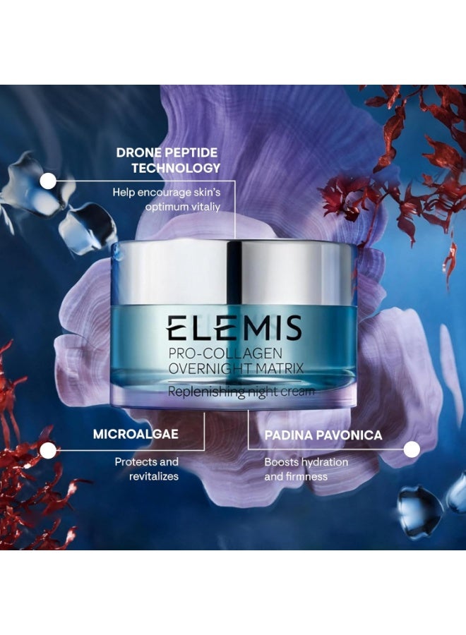 ELEMIS Pro-Collagen Overnight Matrix | Wrinkle Smoothing Night Cream Deeply Hydrates, Smoothes, Firms, and Replenishes Stressed-Looking Skin - Image 5