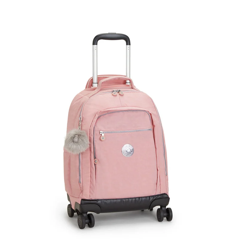 Kipling New Zea Kids' Large Wheeled Backpack with 13 inch Laptop Protection Bridal Rose