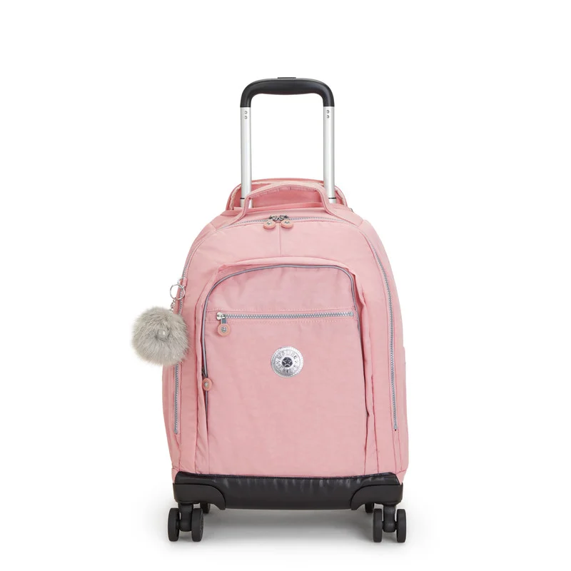 Kipling New Zea Kids' Large Wheeled Backpack with 13 inch Laptop Protection Bridal Rose