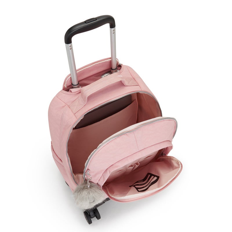kipling New Zea Kids' Large Wheeled Backpack with 13 inch Laptop Protection Bridal Rose - Image 3