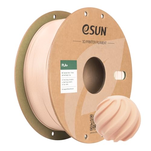 eSUN PLA Filament 175mm 3D Printer Filament PLA Plus Dimensional Accuracy 003mm 1KG Spool 22 LBS 3D Printing Filament for 3D Printers Beige - Image 1