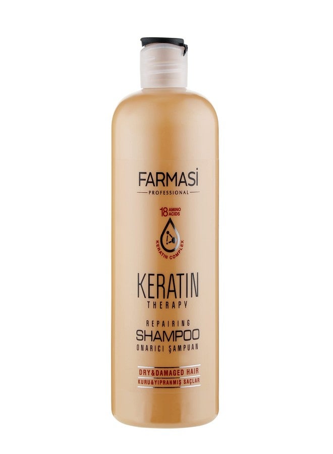 FARMASi Keratin Theraphy Repairing Shampoo for Dry and Damaged Hair 360 ml / 12.2 fl.oz - Image 1
