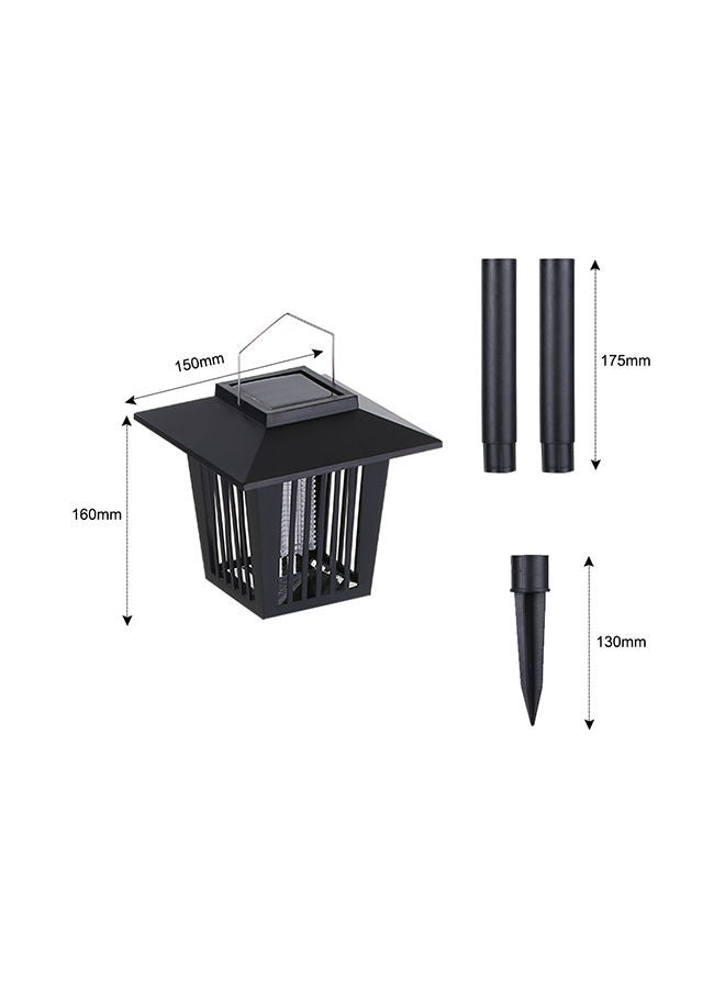 NIBEMINENT Solar Powered Mosquito Killer Insect Trap LED Lawn Lamp Black 0.43kg  - Image 5