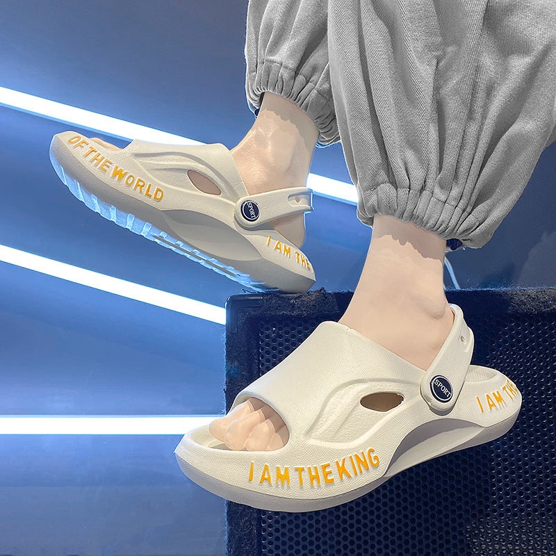 Fujian Manufacturers Children'S Slippers Summer Girls Boys Non-Slip Baotou Soft Bottom Hole Shoes Baby Baby Shit Feeling - Image 5
