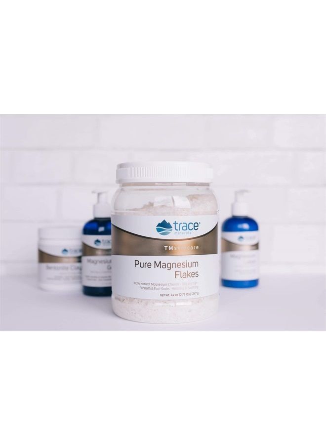Trace Minerals TMskincare Pure Magnesium Flakes for Bath and Foot Soaks | Promotes Feet Wellness, Soothing, and Muscle Relaxation | 44 Oz (2.75 lbs) 1247 g - Image 2