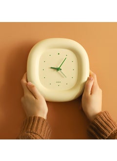 MUID Custard Bubble Alarm Clock, Multi-functional, Silent, Simple, Creative Cream yellow