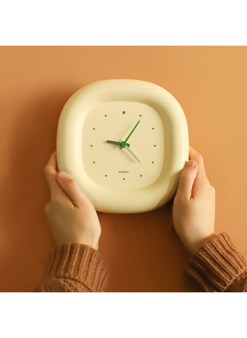 Generic - MUID Custard Bubble Alarm Clock, Multi-functional, Silent, Simple, Creative Cream yellow - Image 1