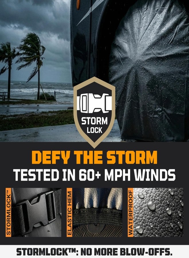 TOOLTROOPERS TIRESHIELD PRO Tire Covers Set of 4 - Heavy Duty All-Weather UV-Resistant Wheel Covers w/StormLock System - Year-Round Protection for Your RV, Camper, Truck, Car & Trailer Tires w/ 26-28.75" Diameter - Image 2