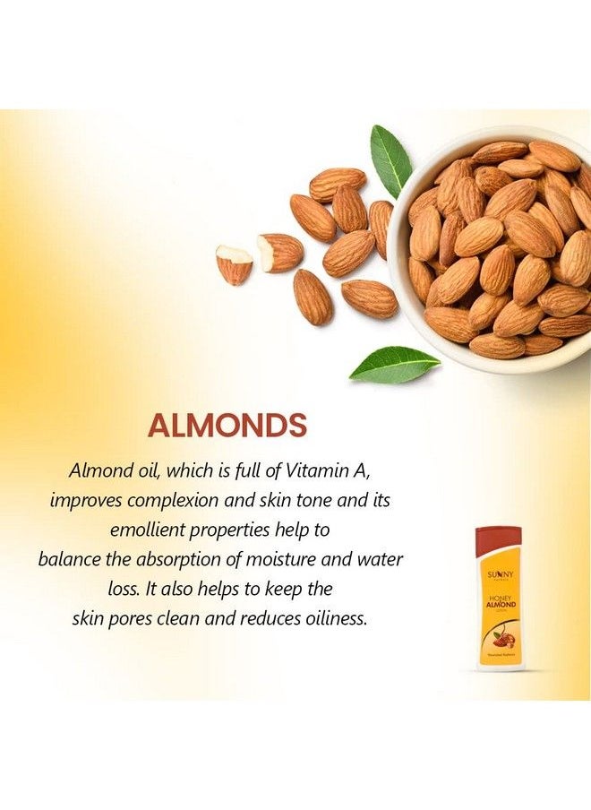 Sunny Honey & Almond Body Lotion With Natural Ingredients ; Enriched With Almond Oil Which Provides Smooth & Radiant Skin ; Infused With Honey Which Gives A Firmyouthful Skin 100Ml (Pack Of 2)  - Image 3
