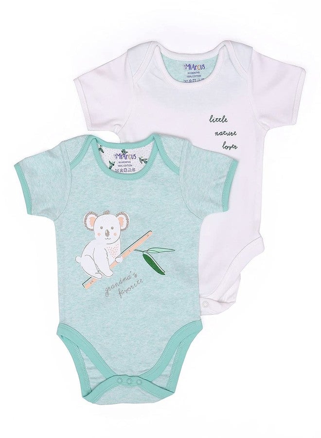 Mi Arcus Printed Cotton Rompers/Bodysuits/Jumpsuit/Sleepsuit/Night Suits/Onesies for Baby Boy/Girl/Kids Pack of 2 for 12-18 Months - Image 1