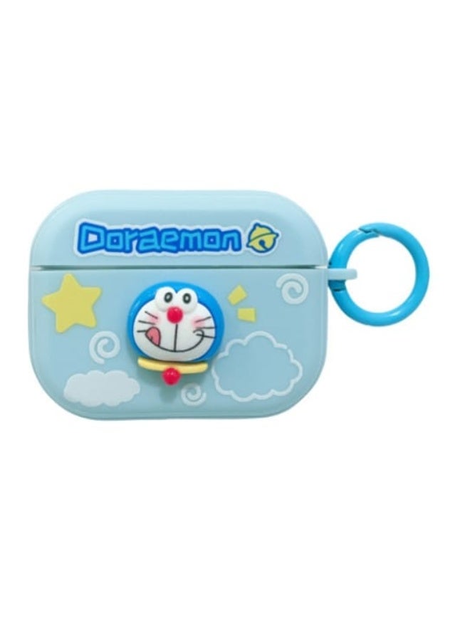 دورايمون جراب حماية لسماعة ايربودز برو 2 سيليكون  مع حلقة تعليق