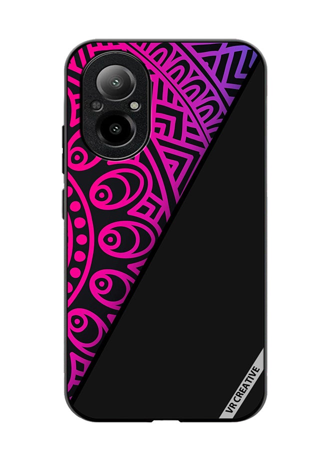 VR CREATIVE Protective Case Cover For Realme C67 4G Mandala Design Multicolour - Image 1
