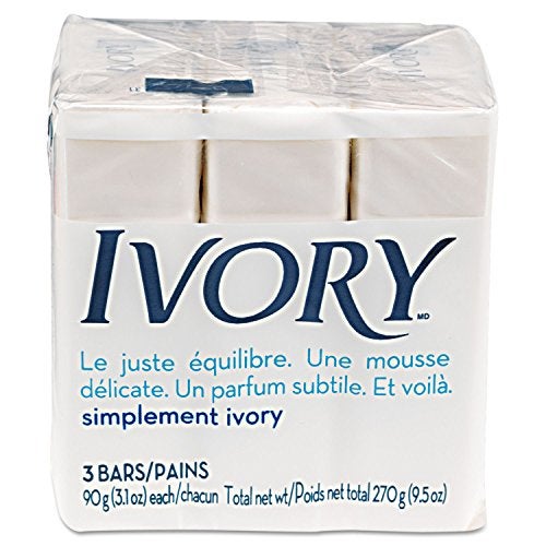 Ivory Bath Soap White Origanal 31 oz Bars 3 count Pack of 24 72 total bars