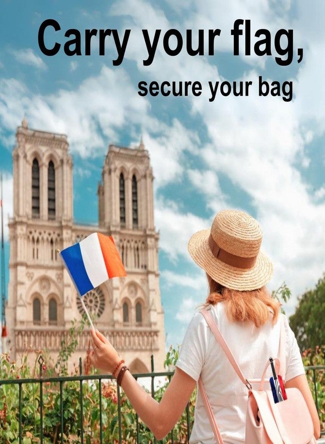 tag8 Bag Security Luggage Tags, 2 Pcs France Flag Bag Tags with Airport Tracer Code, Suitcase Luggage Tags Travel Suitcase Baggage Handbag Tag | Stop Losing, Start Tagging - Image 3